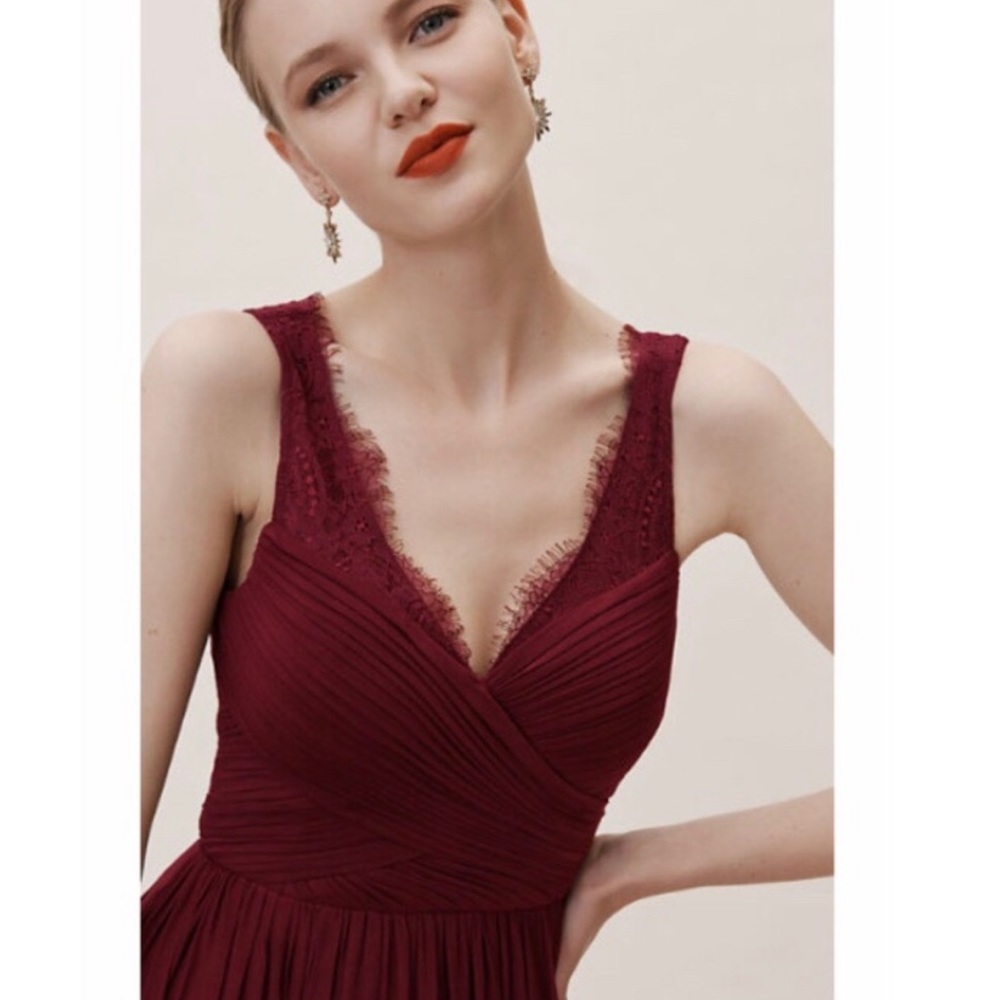 Burgundy Nouvelle Fleur Dress